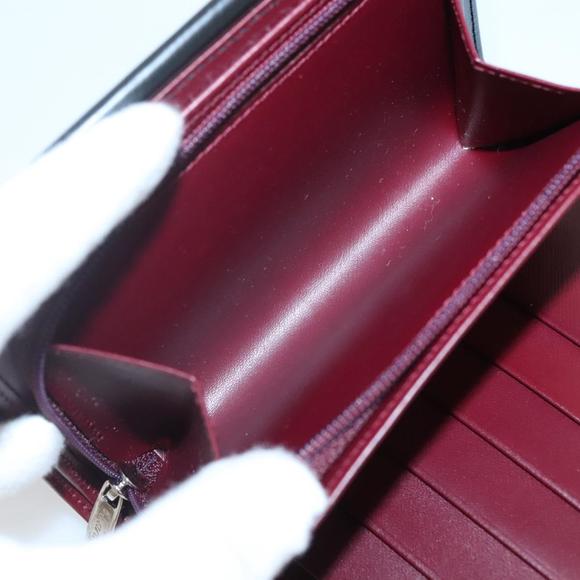 CARTIER Trinity Wallet Bag Hand Bag Leather Black Auth 131637V - Picture 10 of 16